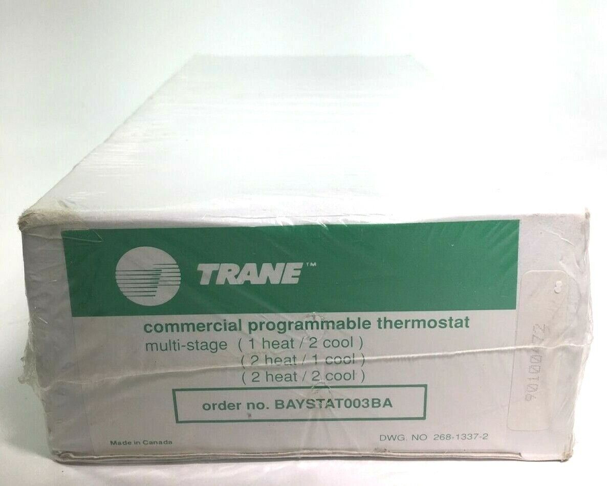 Trane Commercial Programmable Thermostat BAYSTAT003BA DWG. 268-1337-2 ~ NIB