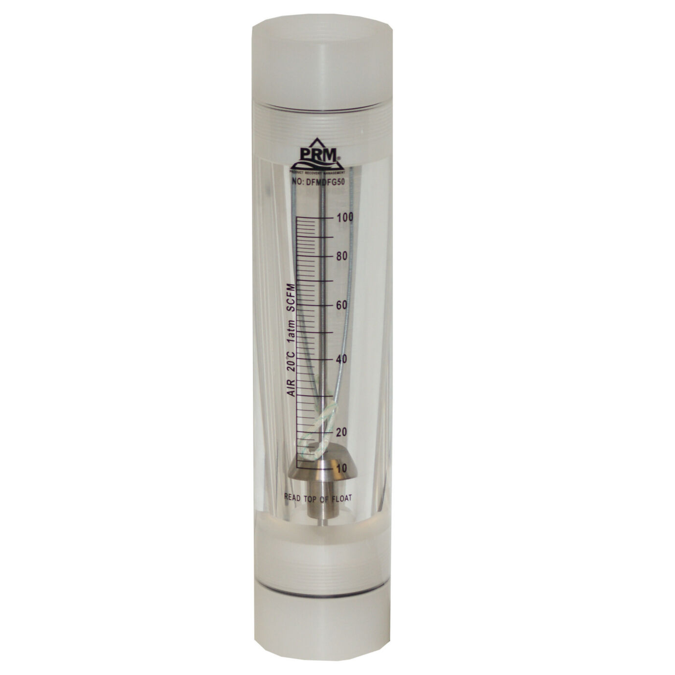 PRM 10-100 SCFM Rotameter Viton Seals 2” FNPT Connect Air/Gas Flow Meter