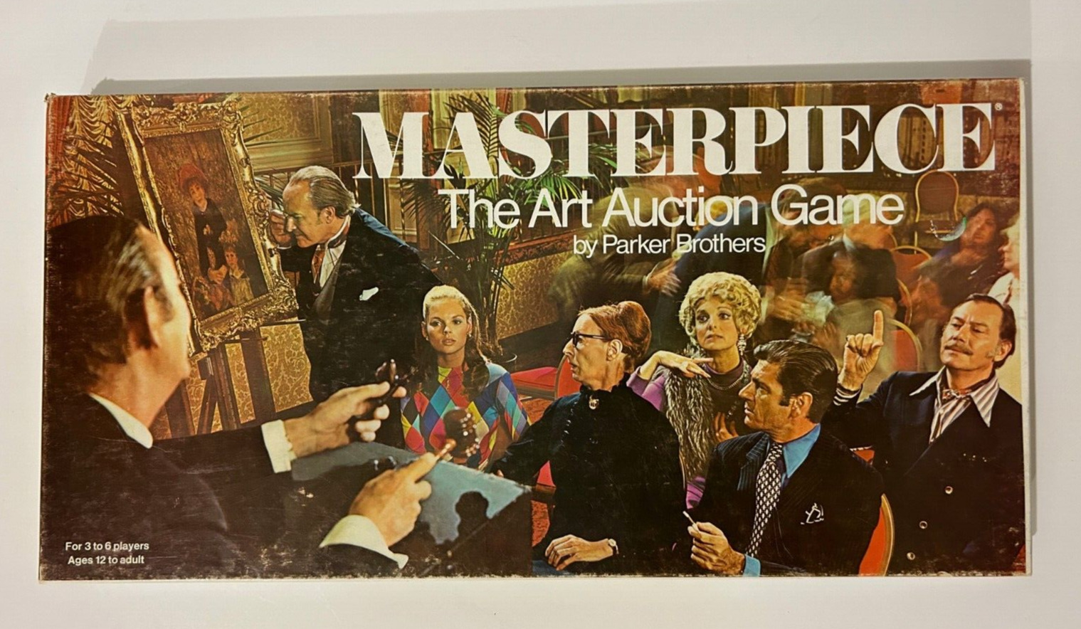 Masterpiece Board Game Art Auction Parker Brothers Vintage 1970