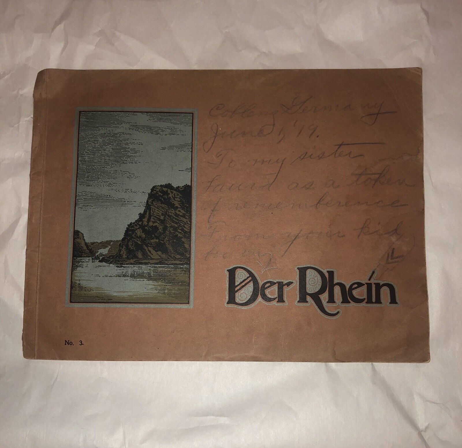Vintage German Der Rhein No. 3 Picture Book