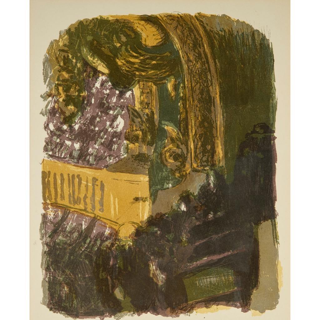 Edouard Vuillard French (1868-1940) Color Lithograph d 1900 Matted