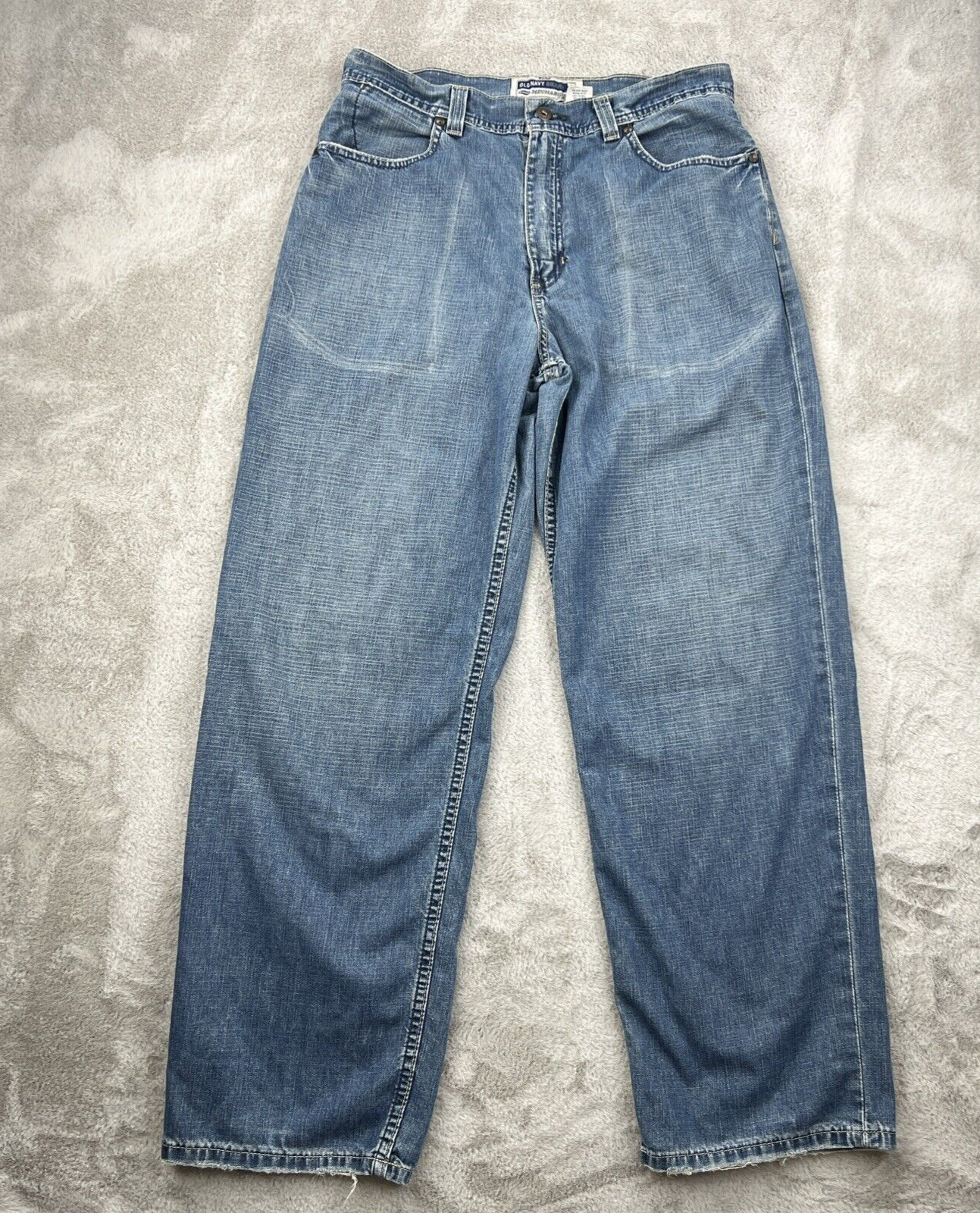 Vtg Old Navy Jeans Mens 32x32 Straight Carpenter Baggy Loose Workwear Y2K Denim
