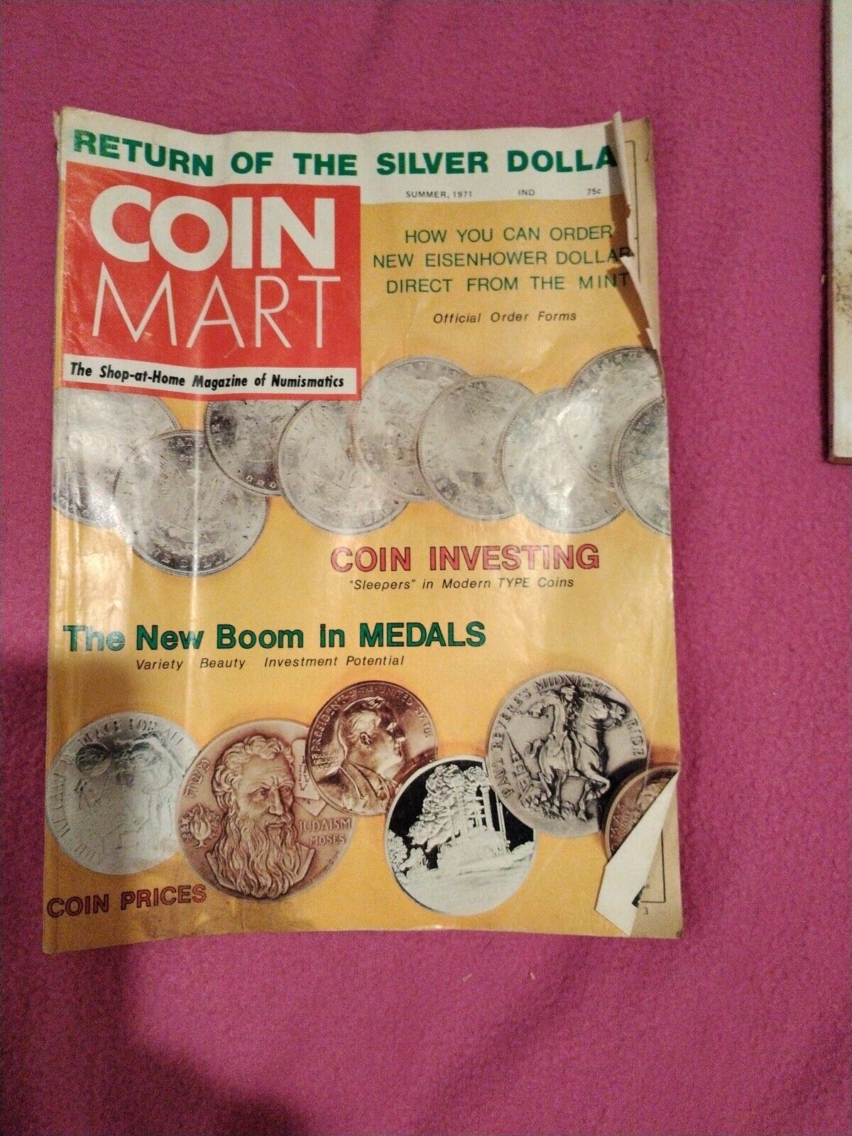 Vintage 1971 Coin Mart  Magazine