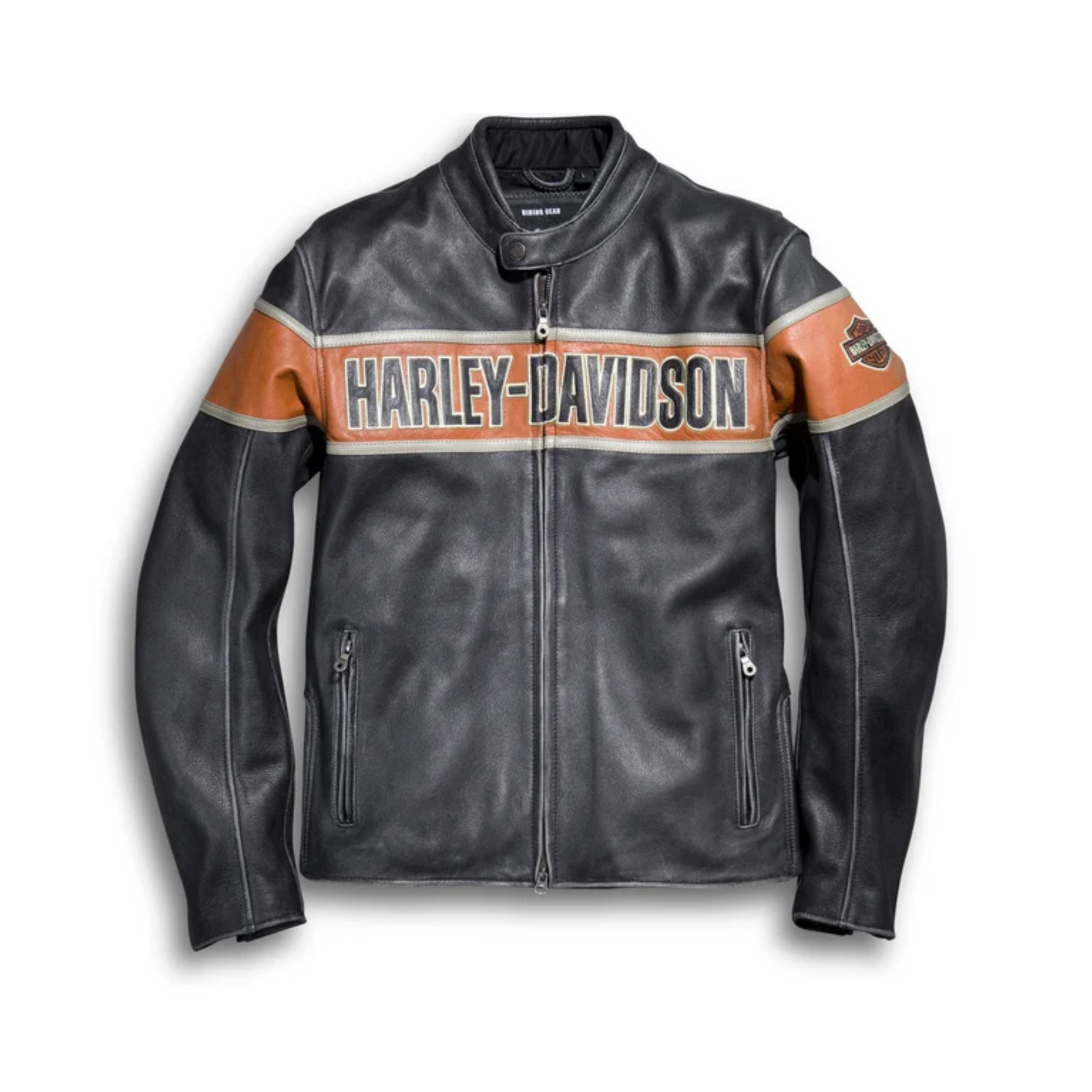 Men's Harley Biker Jacket – Victoria Lane Black Motorcycle Style - Ideal Gift