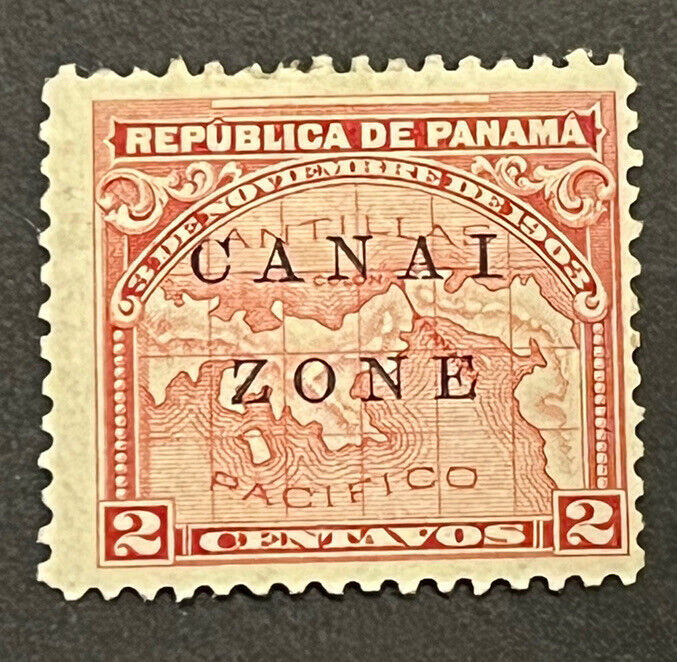 Travelstamps: US Canal Zone Stamps - ERROR - “I” instead of “L” & Broken “E”