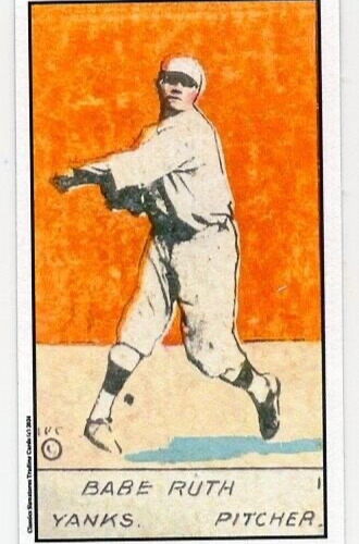 BABE RUTH T206 1920 W516 BASEBALL CARDS CLASSICS SIGNATURES TRADING CARD ACEO