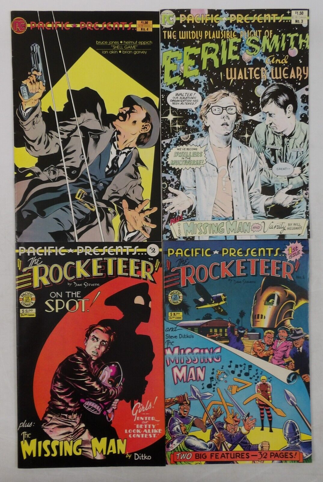 Pacific Presents #1-4 FN complete series Rocketeer Dave Stevens Bruce Jones
