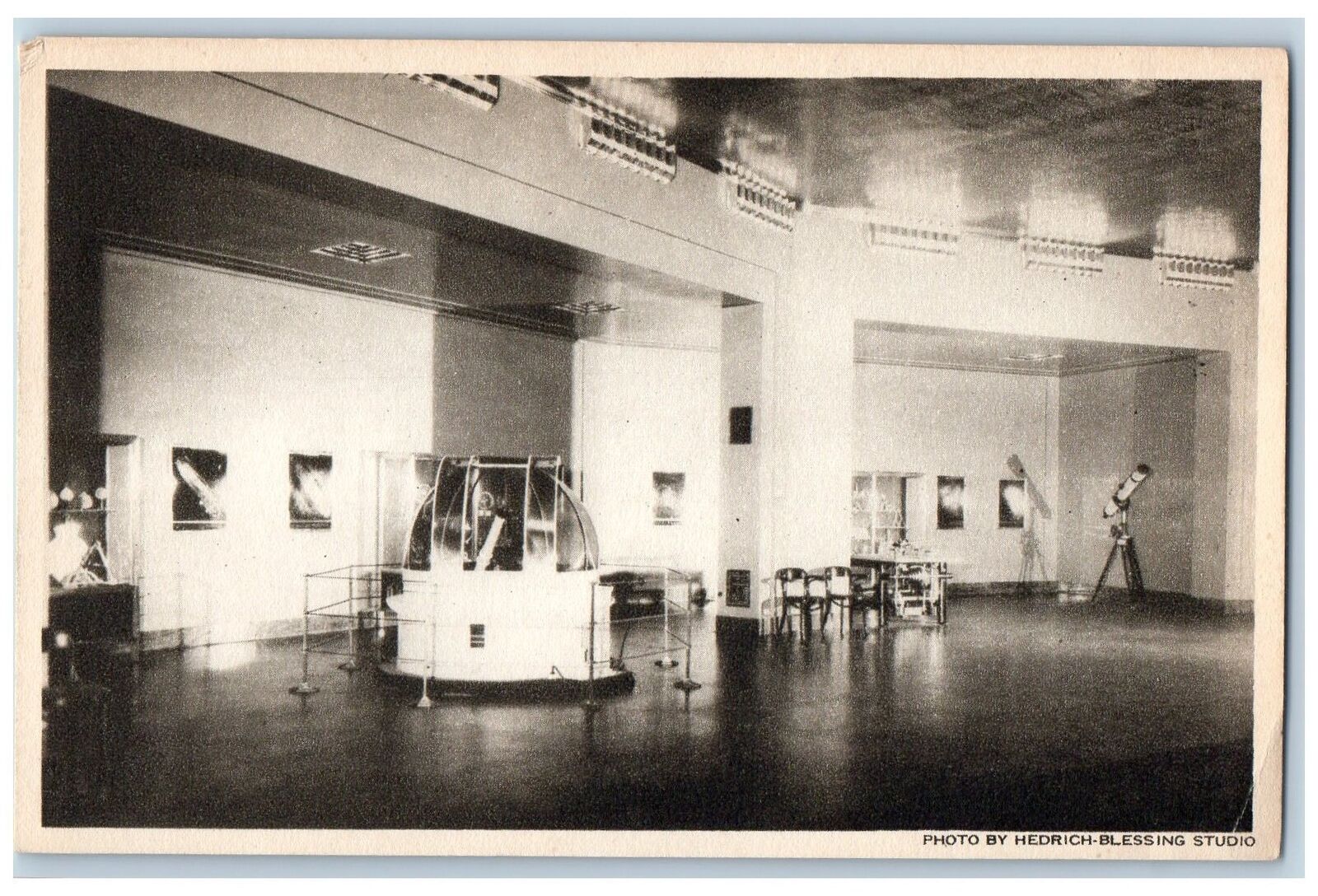 c1920's Various Exhibits Adler Planetarium & A. Museum Chicago Illinois Postcard