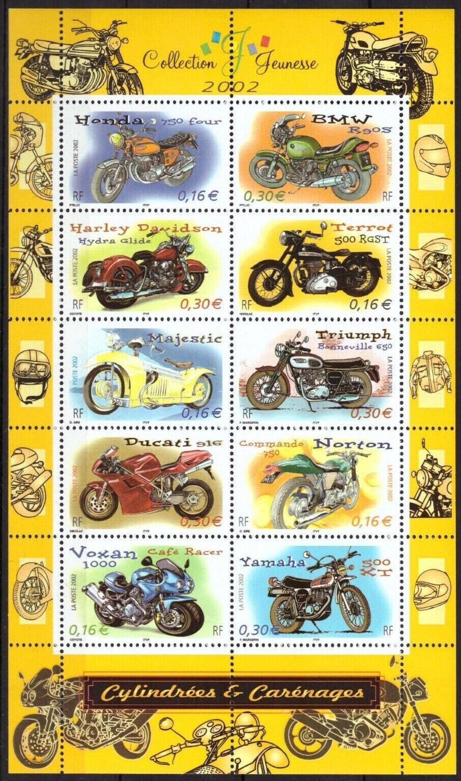 France 2002 Motorbike - Yvert Bloc 51 : the good sheet very fine MNH