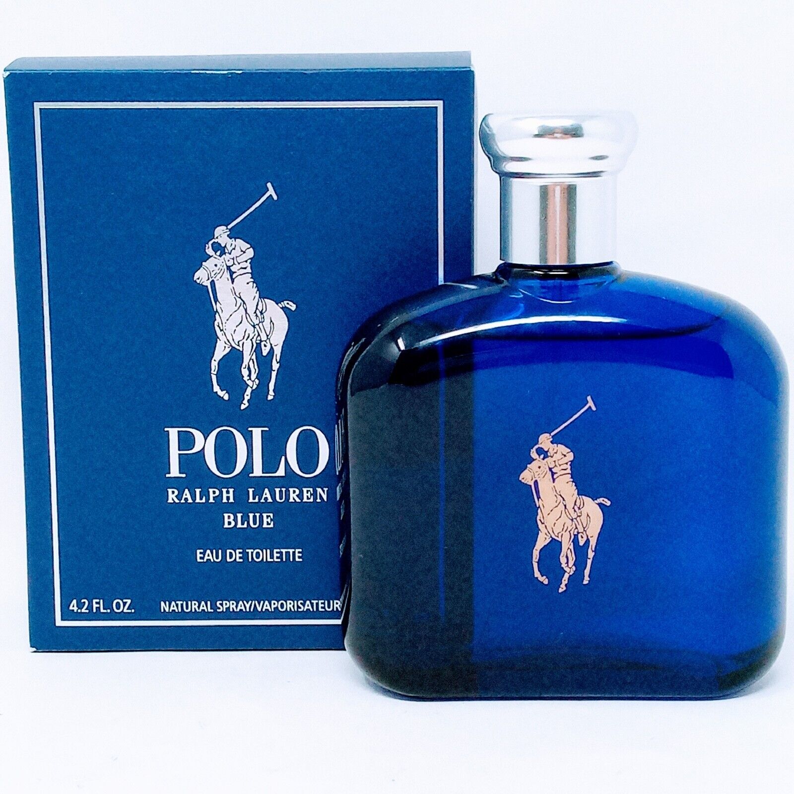 Polo Blue by Ralph Lauren 4.2 oz / 125ml EDT Spray Cologne For Men NEW & SEALED