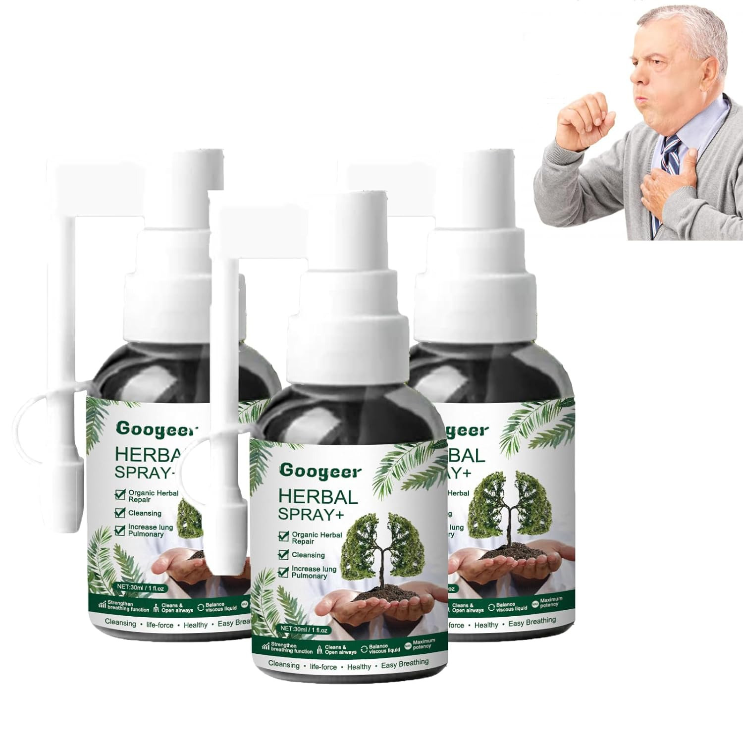 Herbal Lung Cleansing Spray,Respinature,Googeer Herbal Lung,Best Respinature Her