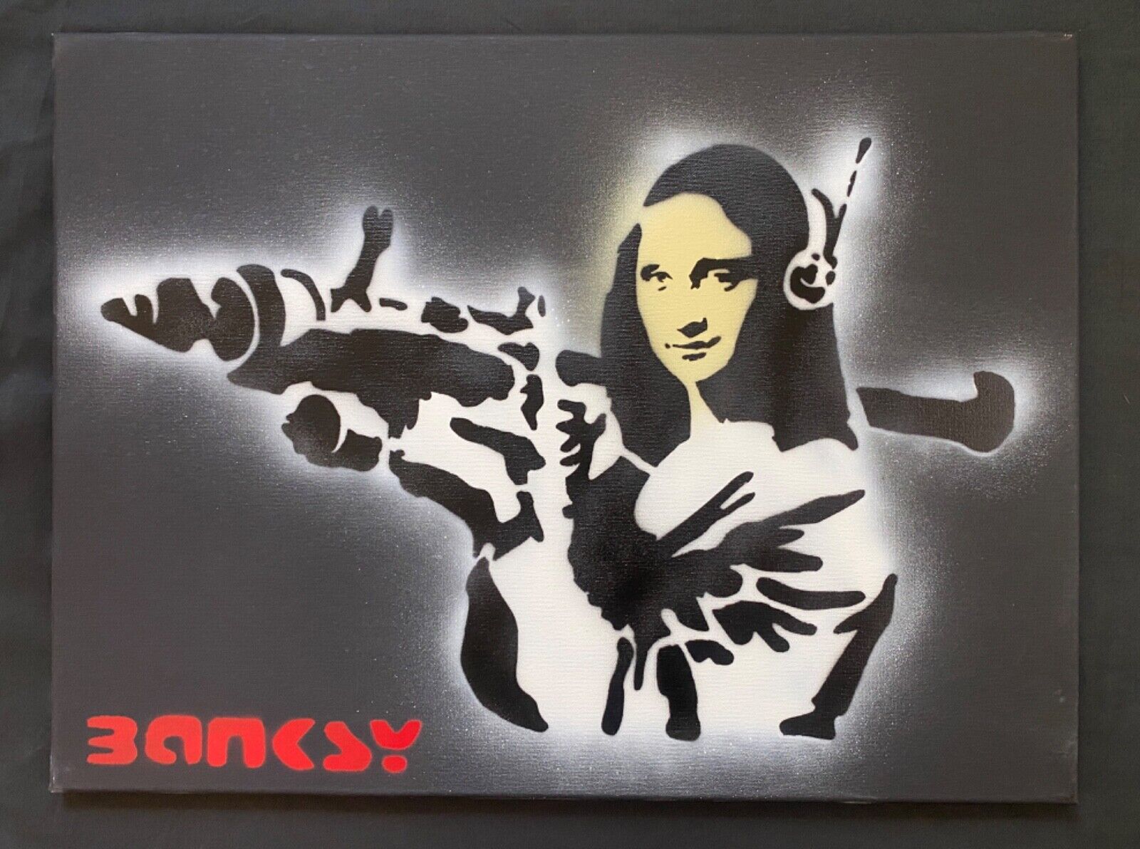 Banksy Rare Large Dismaland Painting 2015 with  paperwork