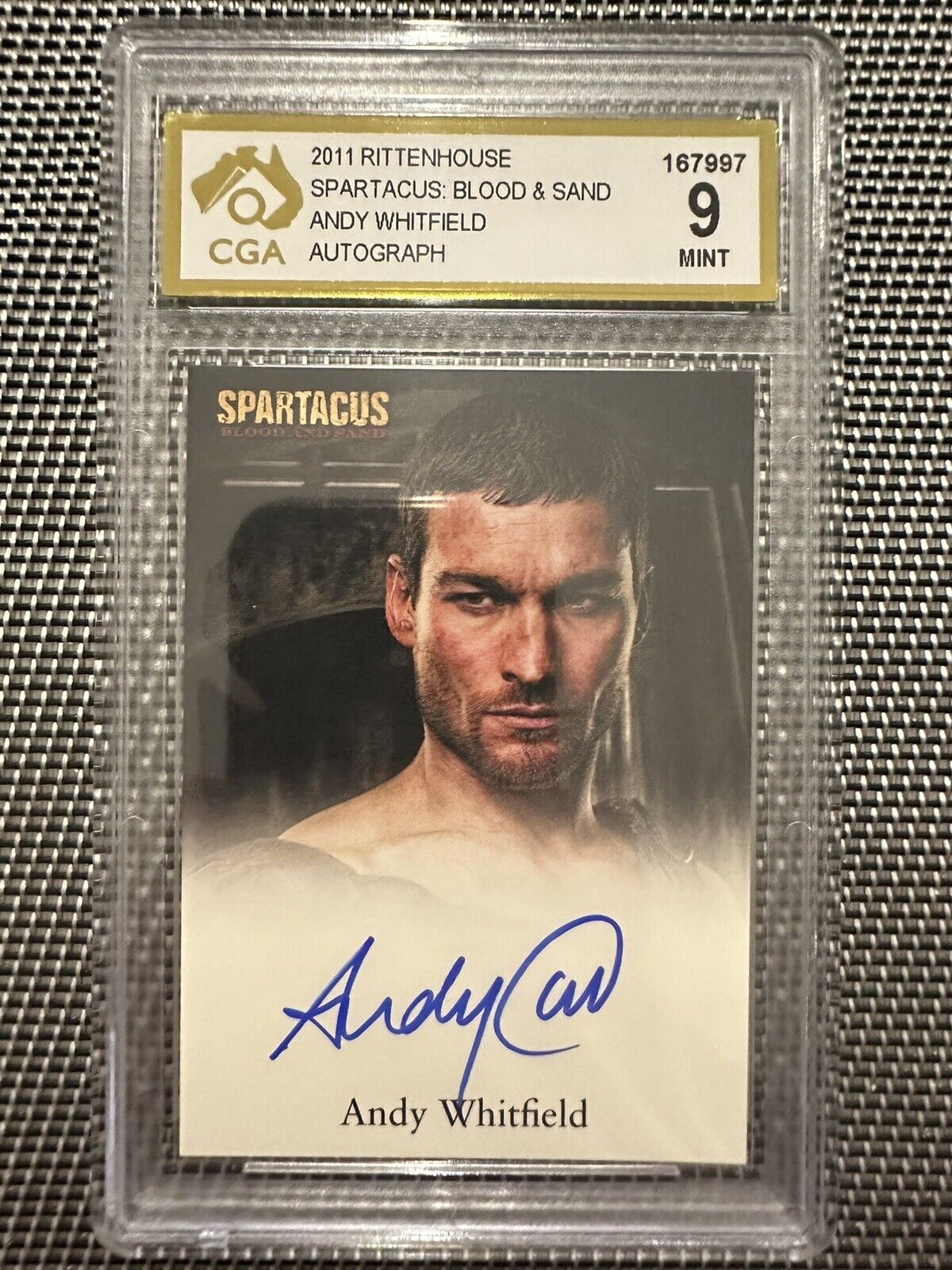 Andy Whitfield Autographed Card