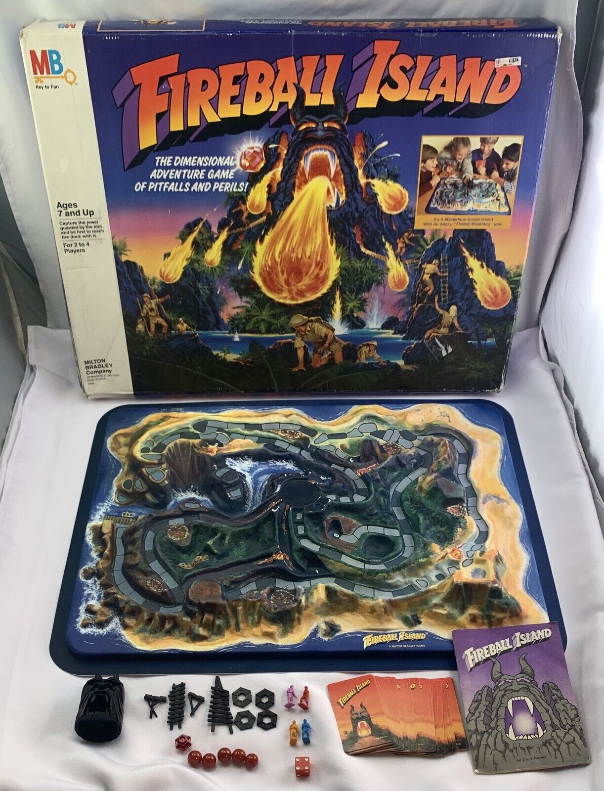 1986 Fireball Island Game by Milton Bradley Complete in Great Cond 