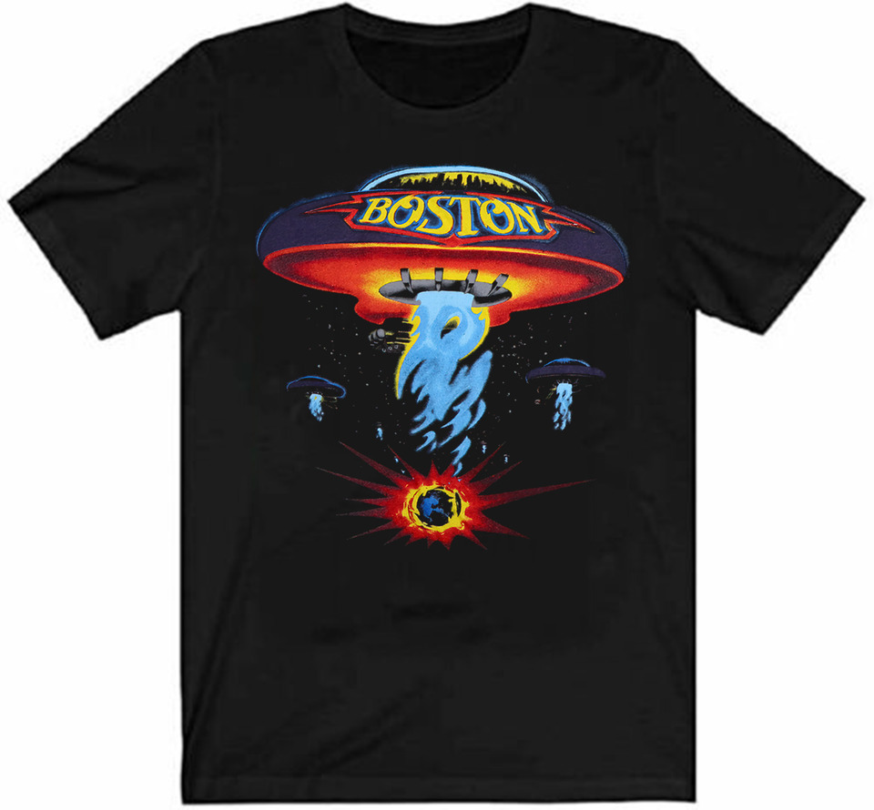 Vintage 1987 Boston Rock Band US Concert Black Unisex S-5XL T-Shirt PN21
