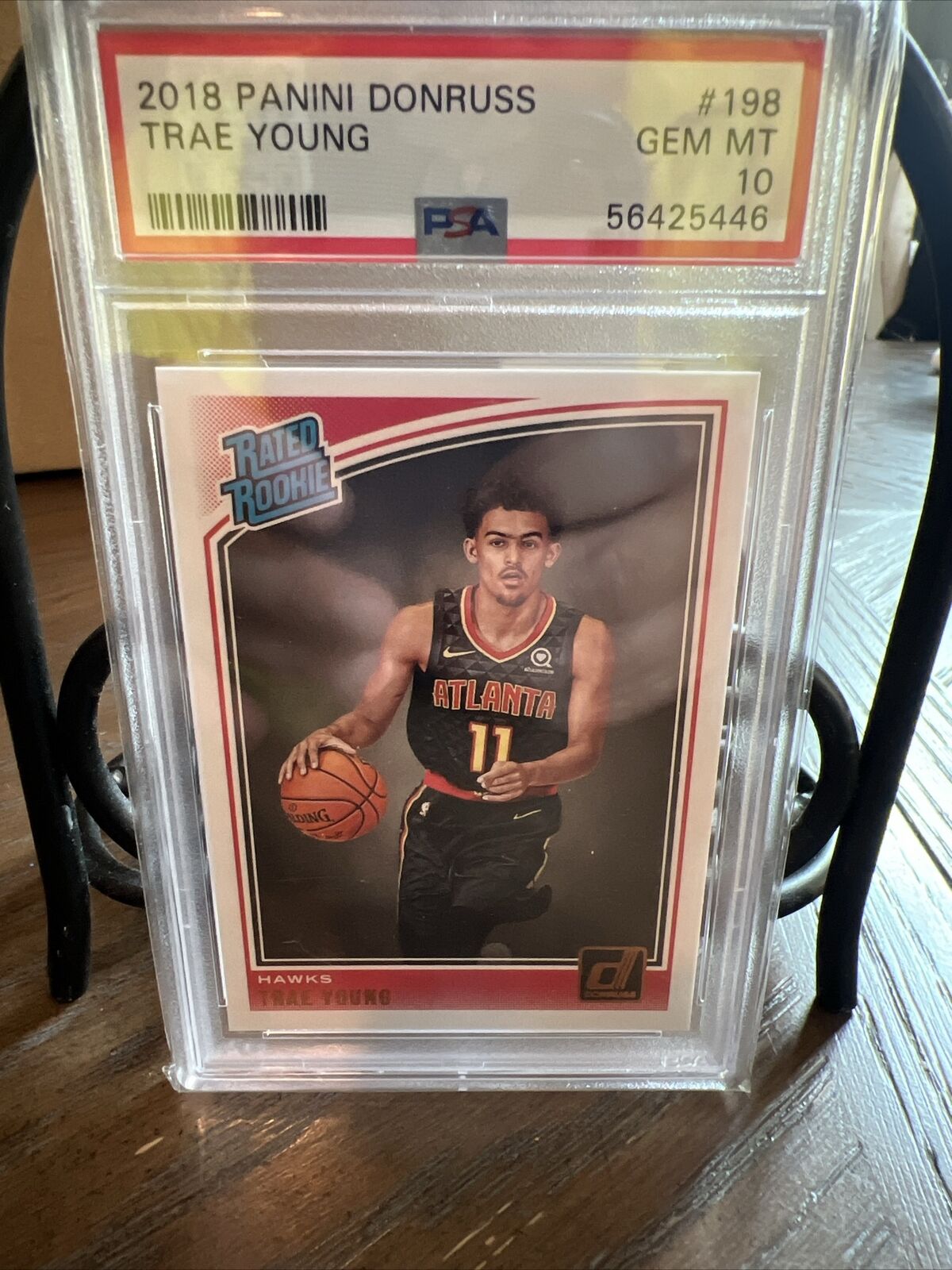 2018-19 Panini Donruss Optic - Rated Rookie #198 Trae Young (RC) PSA 10