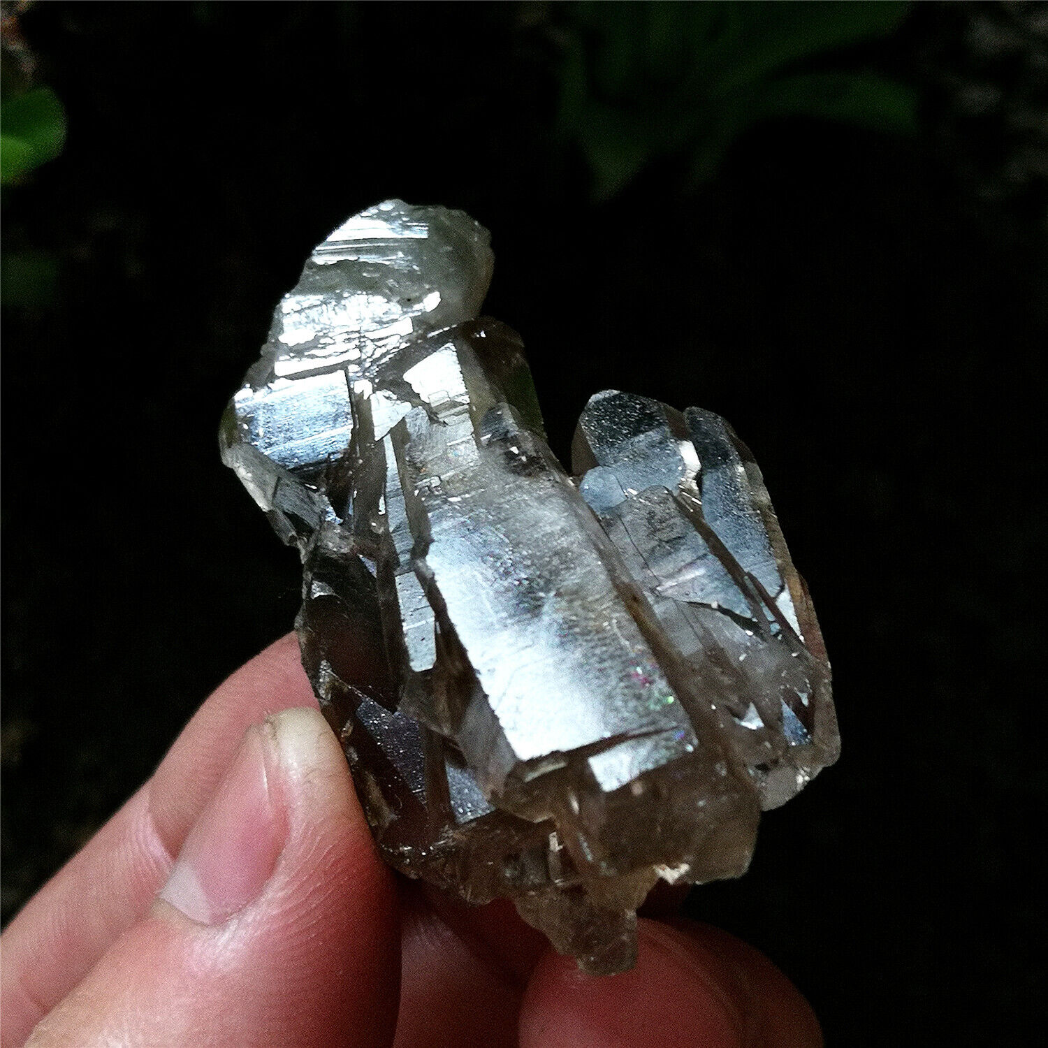 25g 51mm Amazing Ghost Quartz Natural Mystical Cutted & Marked By Nature Forces