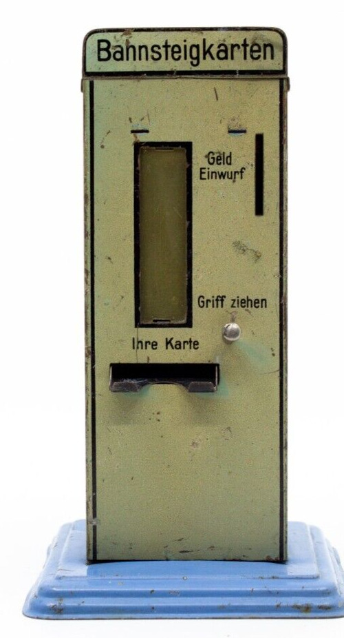 Vintage  Pre-War German Doll Et Cie 0/1-gauge Ticket Dispenser
