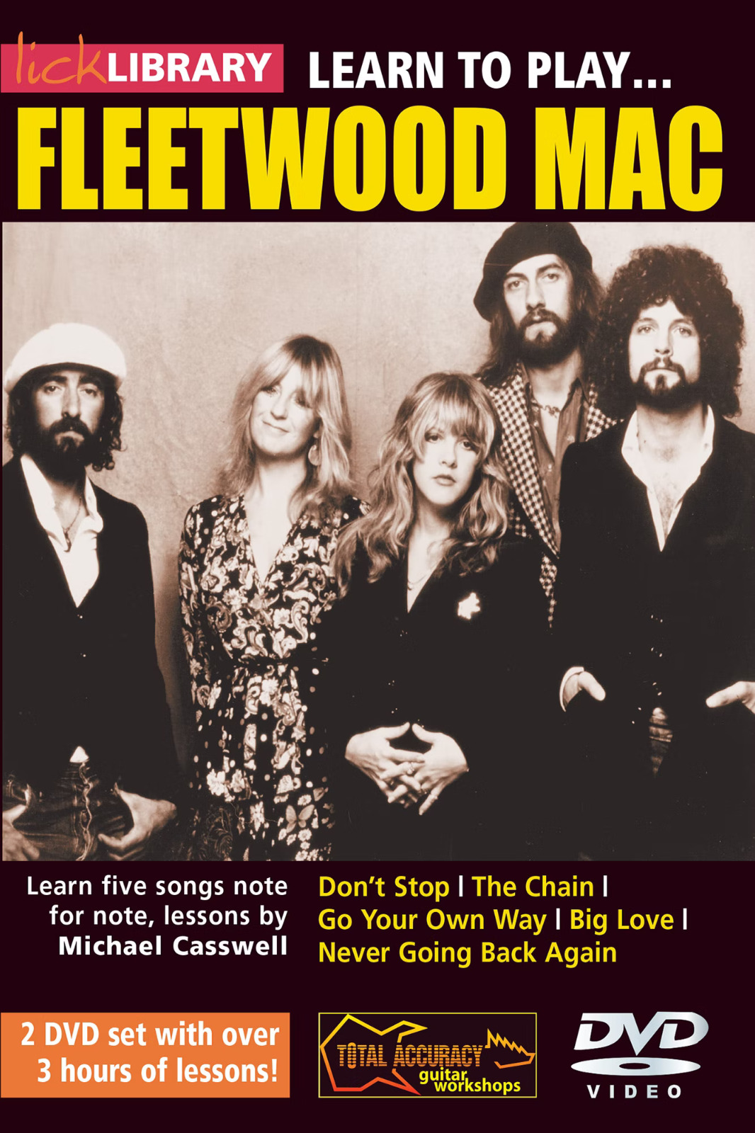 Lick Library LEARN TO PLAY FLEETWOOD MAC Guitar Video Lessons 2 DVDs