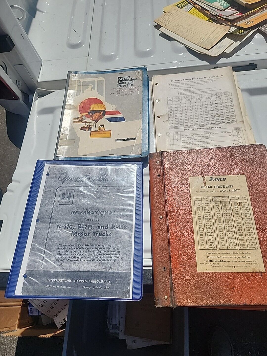 Miscellaneous Vintage International Harvester Manuals And Price Lists