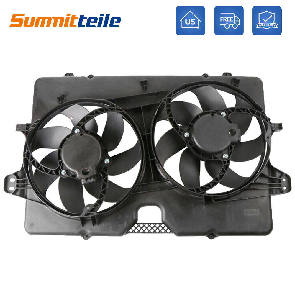 Dual Radiator Cooling Fan Assembly For 2008-11 Ford Escape Mazda Tribute Mercury