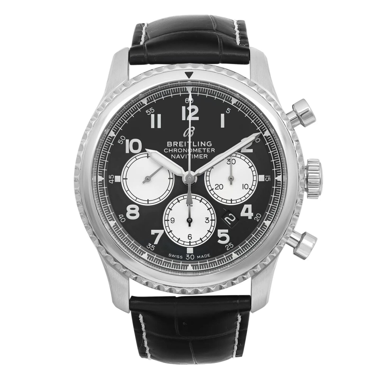 Breitling Navitimer Aviator 8 Steel Black Dial Automatic Watch AB0117131B1