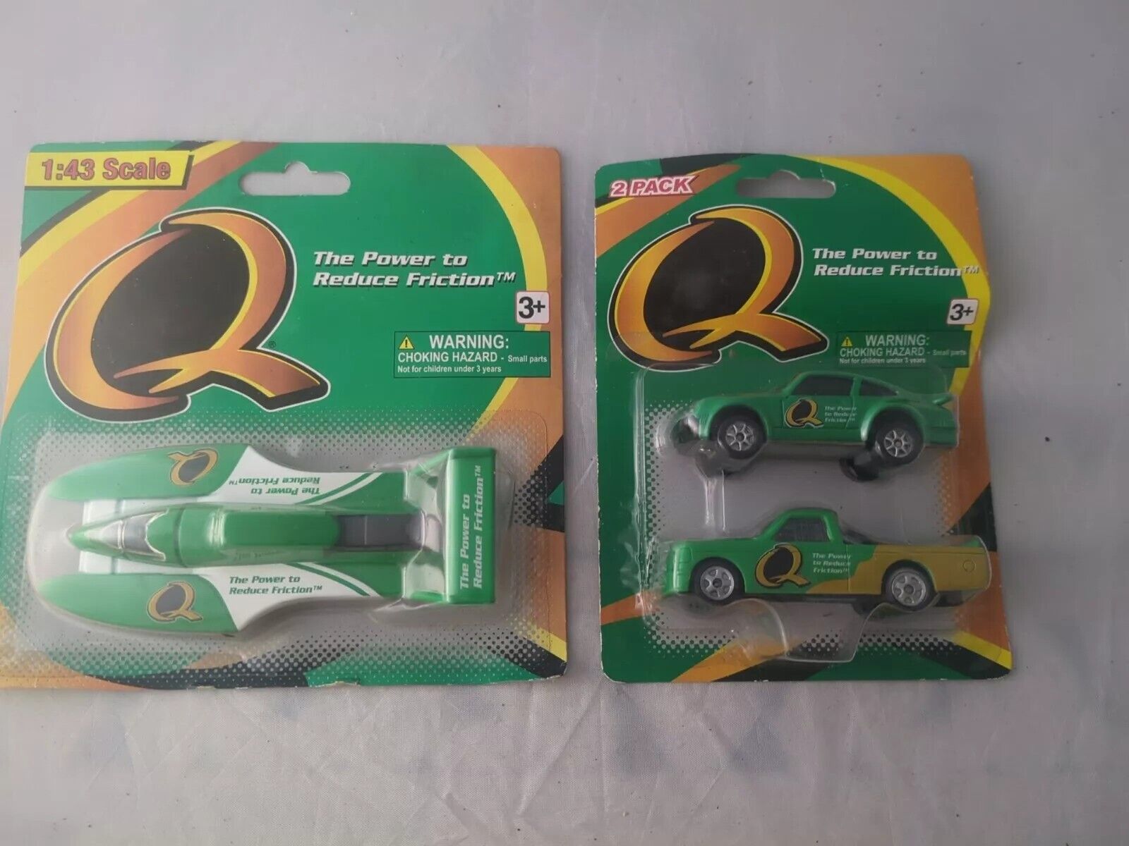 2006 Golden Wheel USA Diecast Q Quaker State hydro boat and car 2 pack lot