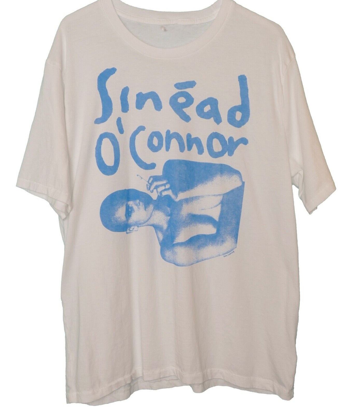 VTG Sinead O Connor smoking WHITE T-shirt Short sleeve All sizes S-5Xl XX16