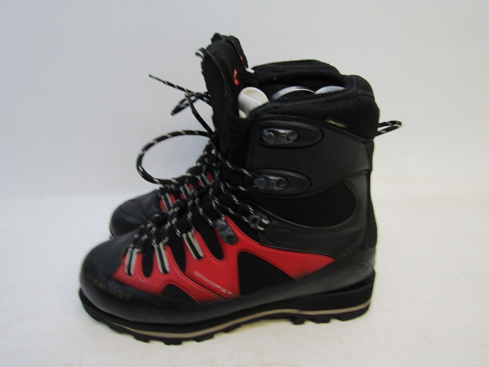 EUC Raichle Mammut Mens Size 8.5 US 41 EUR Black Red Mountaineering Hiking Boots