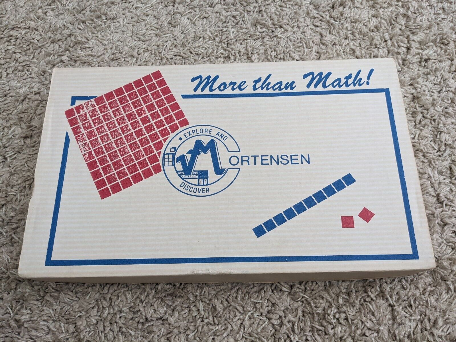 Mortensen More than Math Cube Counters Vintage Set HTF 