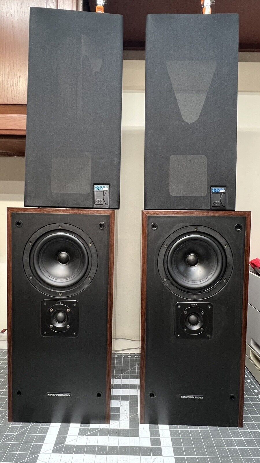 2X KEF REFERENCE SERIES MODEL 103/3 TYPE SP3078 Speakers Matching Serial# MINT🔥