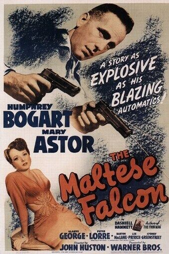THE MALTESE FALCON MOVIE POSTER 1941 Humphrey Bogart