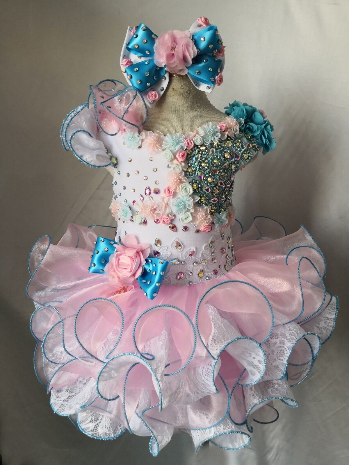 Jenniferwu Baby Girl Tutu Dress Pageant Birthday Party Dress for Toddler Girls