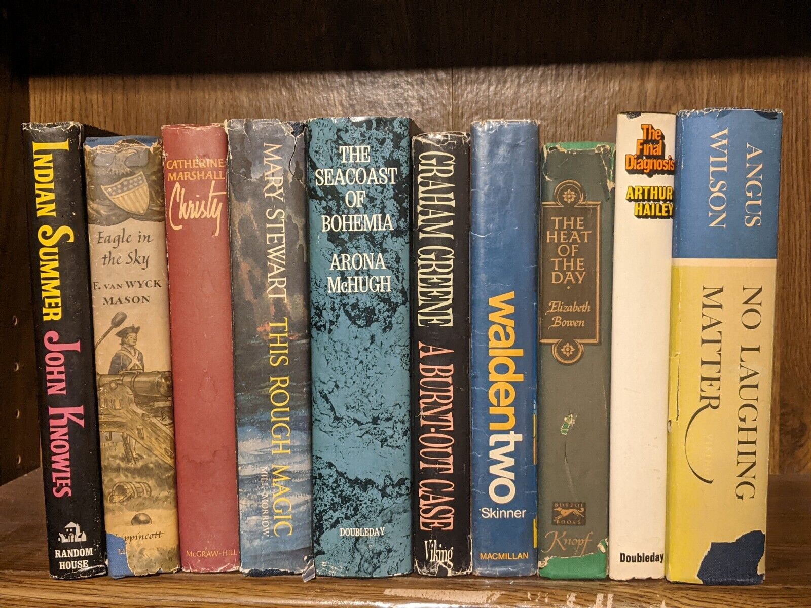 Lot of 10 Vintage 1948 - 1969 Hardcover Novels With Dust Jackets 