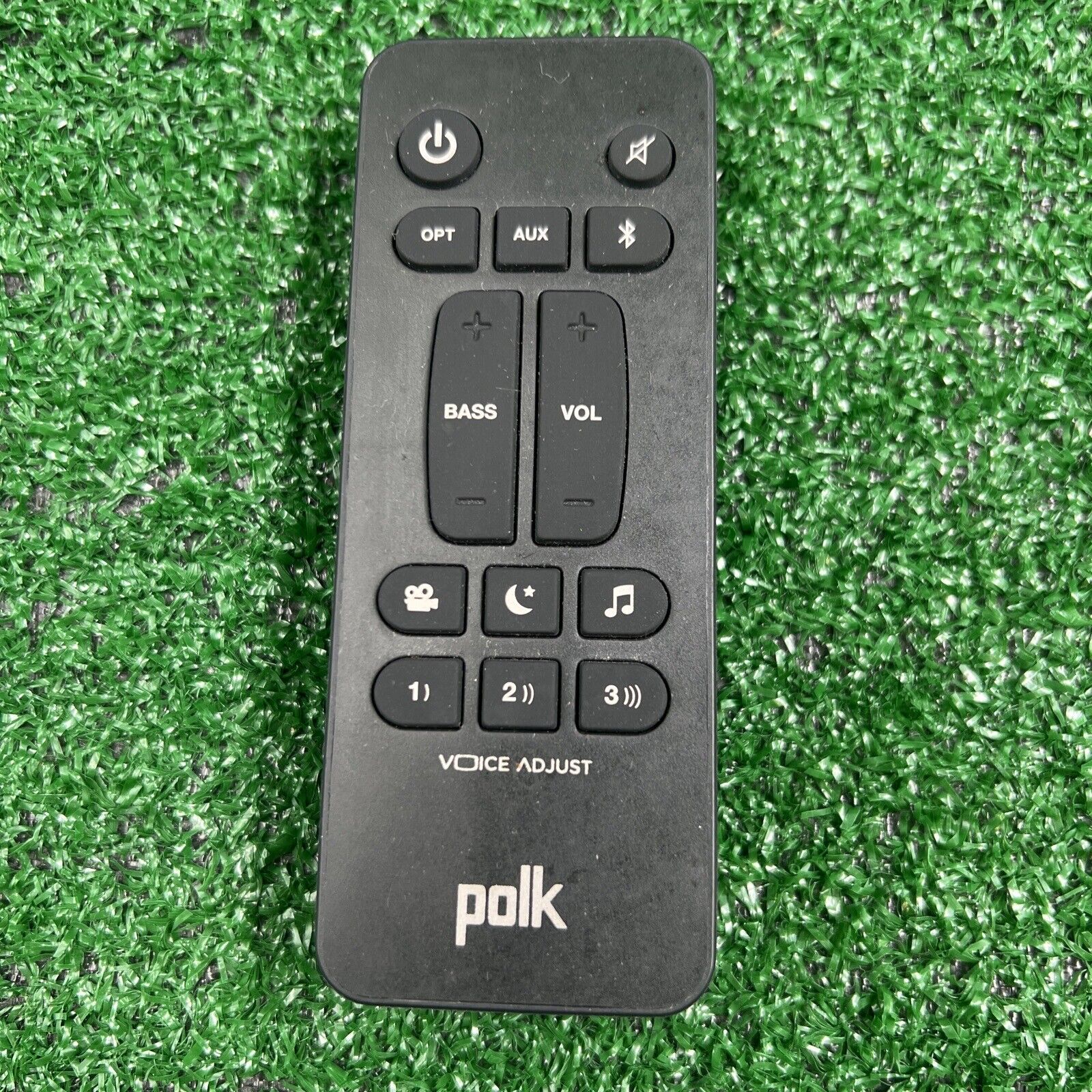 Genuine Polk Audio OEM Voice Adjust Remote Control Black