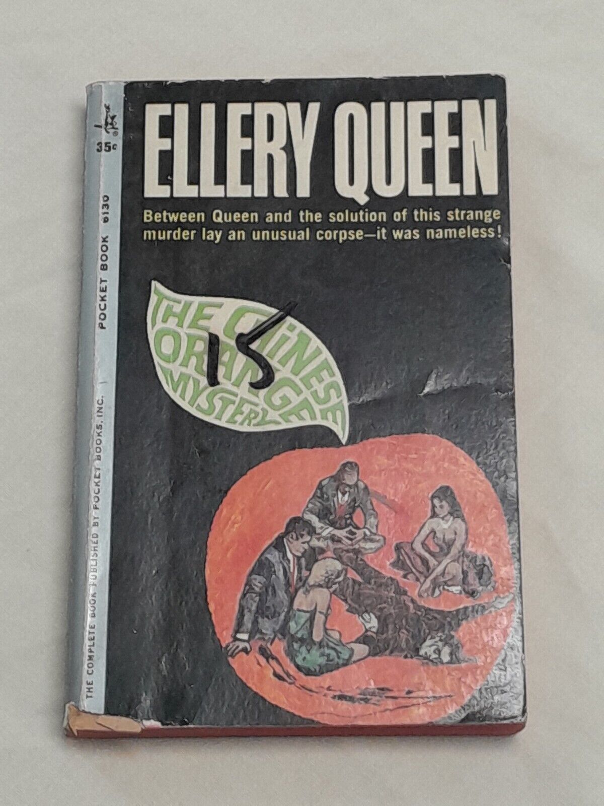 1962 The Chinese Orange Mystery by Ellery Queen 27th Printing