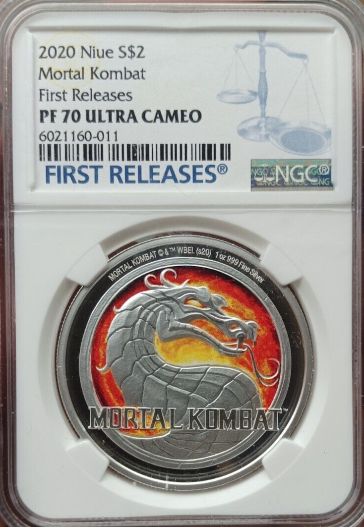 2020 Niue $2 Mortal Kombat First Release NGC PF70 Ultra Cameo Mint Box COA OGP