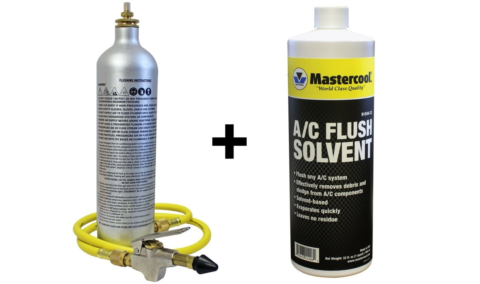 Mastercool 91046-A A/C System Flush Kit w/ 32 oz Flush Solvent HVAC/R