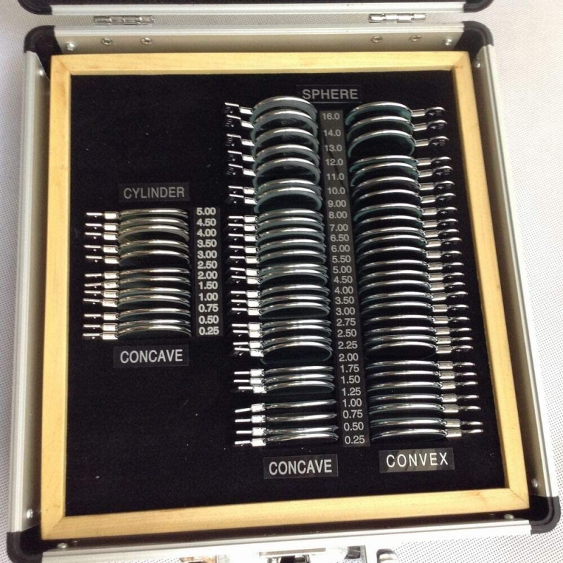 68 pcs Metal Rim Trial Lens Set with Aluminium case Optometry Optical Instrument