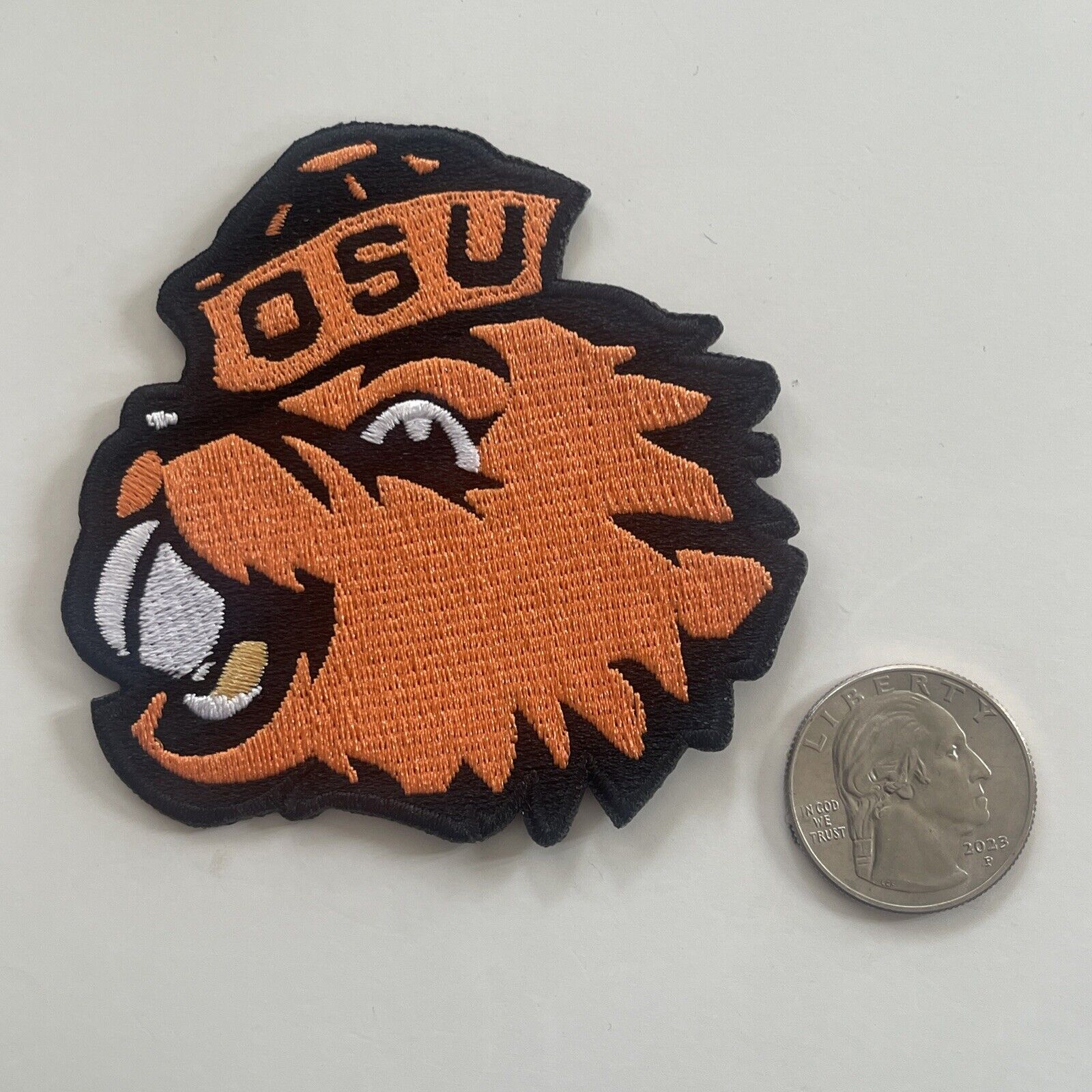 OSU Oregon State Beavers vintage iron on embroidered patch 3\