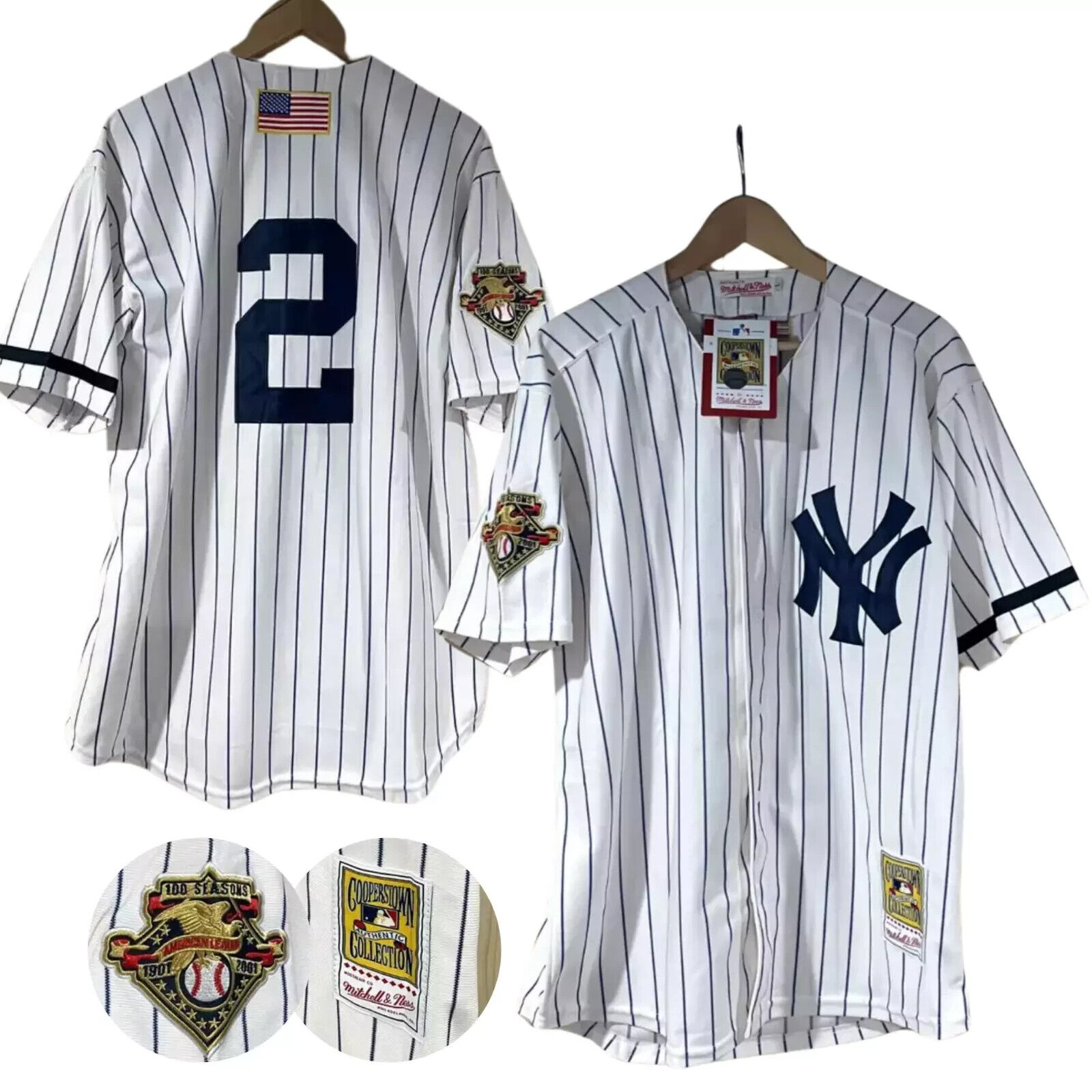 Derek Jeter #2 New York Yankees Jersey - Mens Large or XL