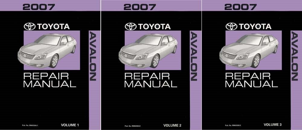 2007 Toyota Avalon Shop Service Repair Manual Complete Set
