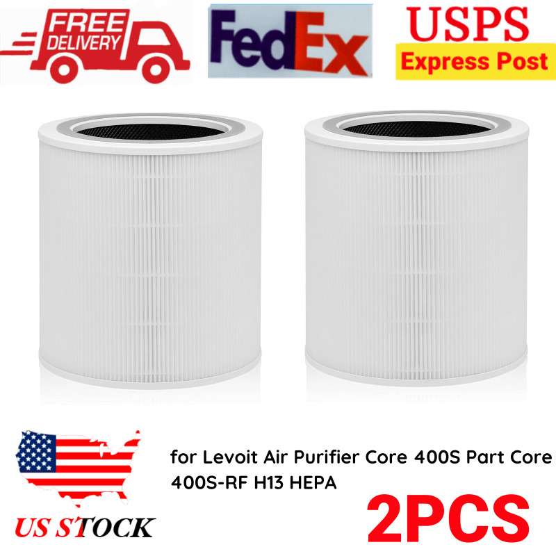 2PCS Replacement Filter for Levoit Air Purifier Core 400S Part Core 400S-RF H13