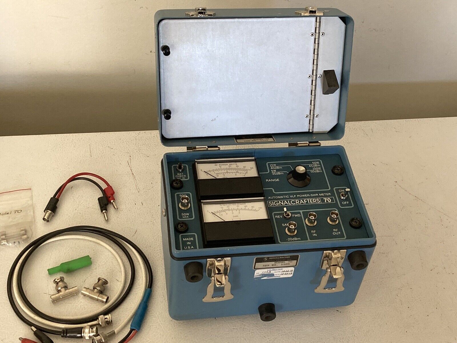 Signalcrafters Model 70 Automatic VLF Power SWR Meter Needs Repair