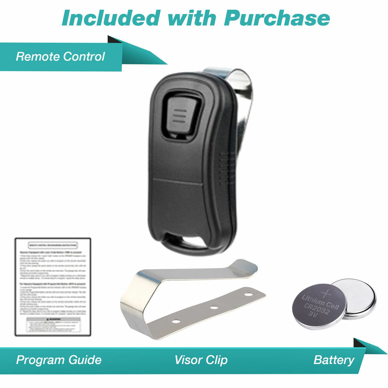 For Genie G1T-BX_R Intellicode 1 Button Mini Keychain Garage Door Remote