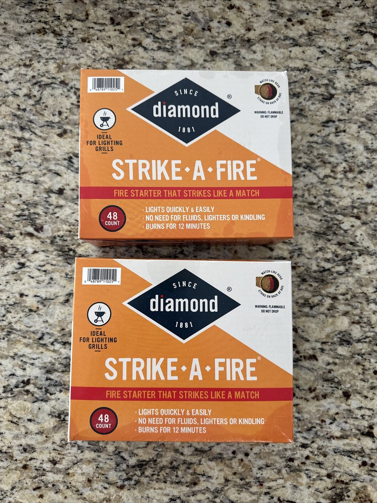Diamond Strike A Fire Stick - 48 Pieces; Lot Of 2