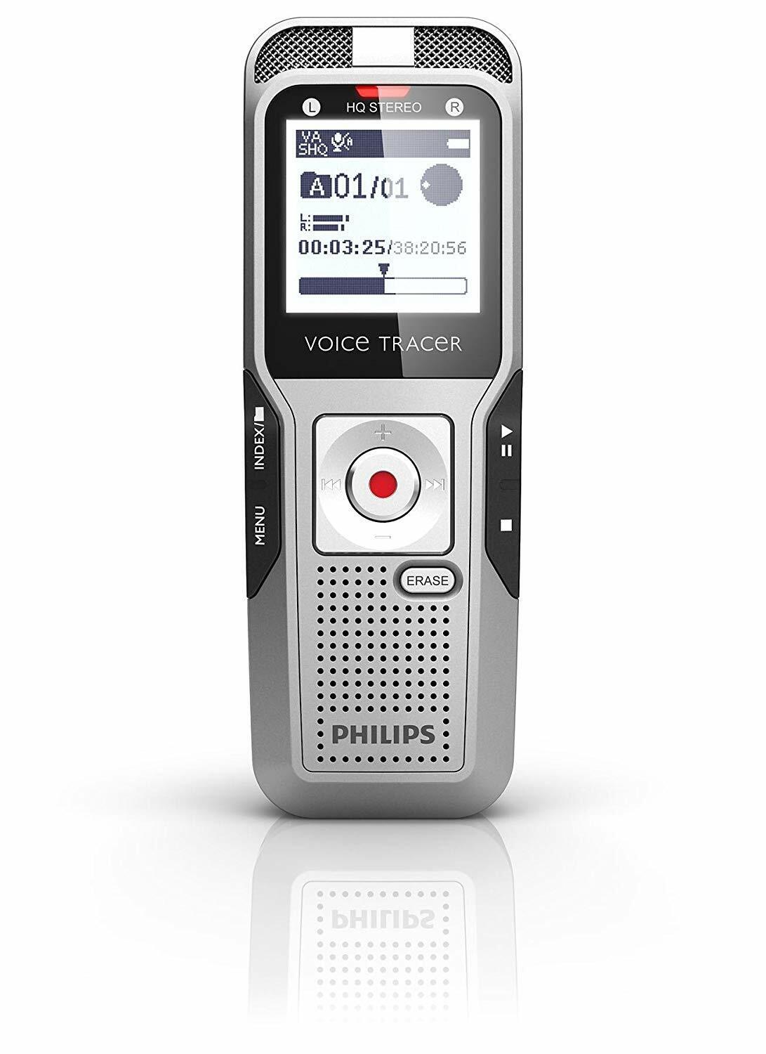 Philips DVT3200 Digital Voice Tracer and Recorder, Dragon Certified - New