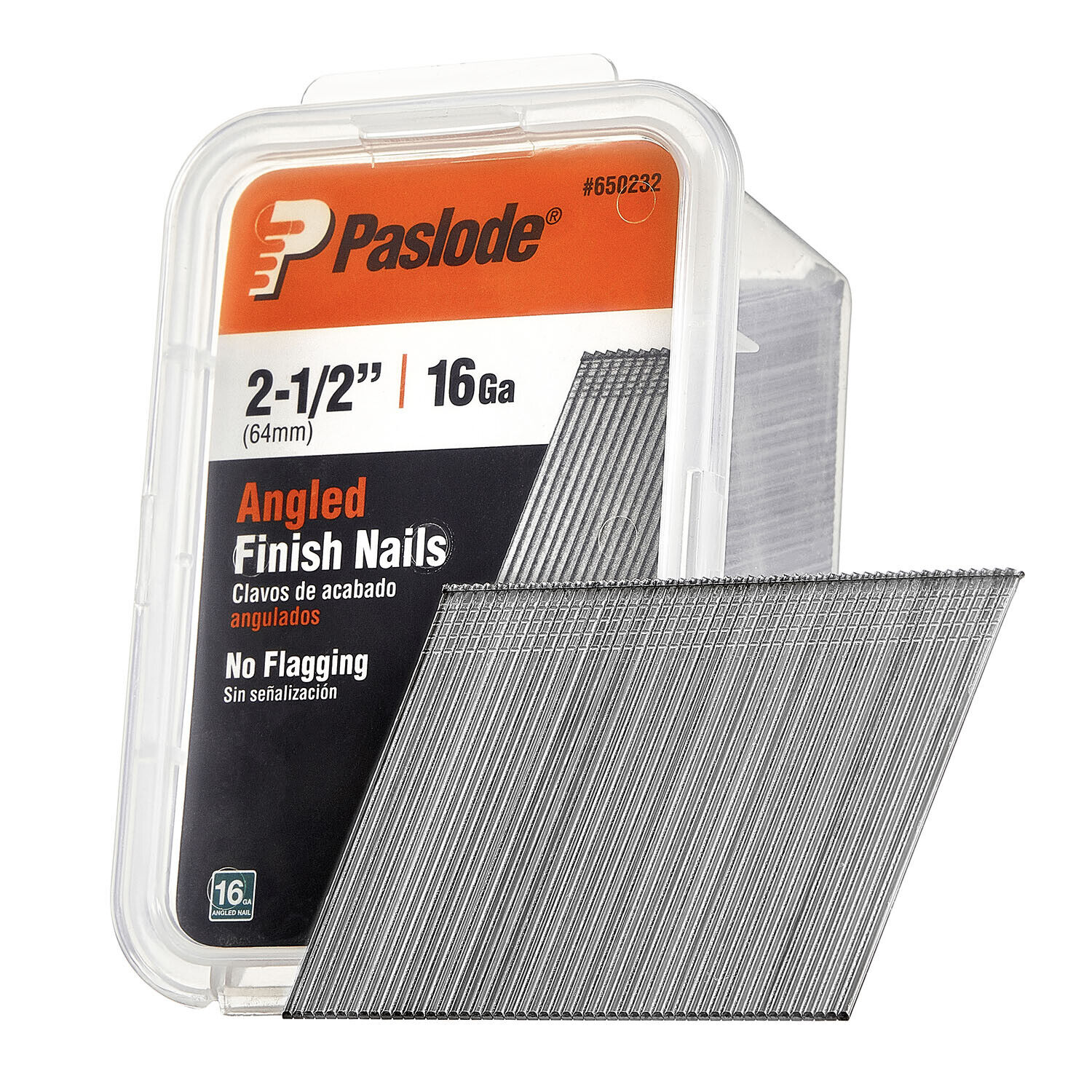 Paslode Finishing Nail 650232, 20 Degree Angled Galvanized, 16 Gauge, 2 1/2 inch