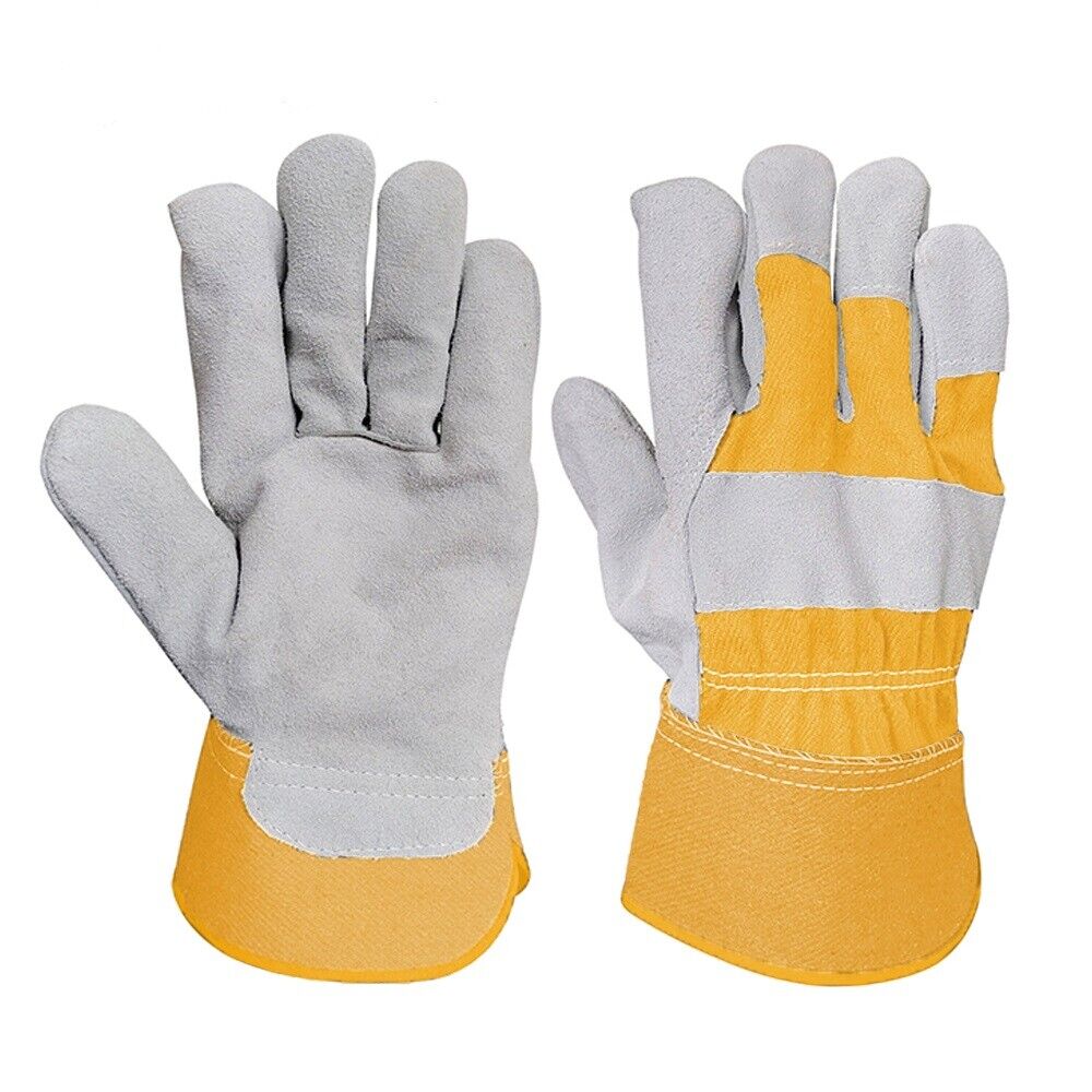 Industrial Welding Gloves Heat/Fire Resistant Cow Leather Welding Work Gloves 