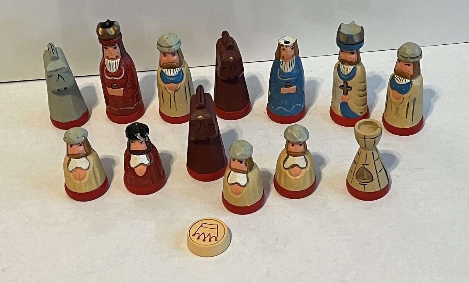 VINTAGE - THOMAS PACCONI Not Complete Chess Set Only 13 Pieces